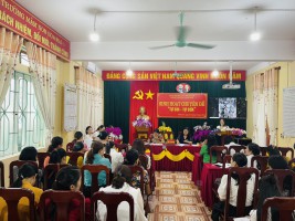 Toàn cảnh buổi sinh hoạt  chuyên đề" Tự soi - Tự sửa"