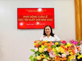 TRƯỜNG MẦM NON HOA MAI HƯỞNG ỨNG TUẦN LỄ HỌC TẬP SUỐT ĐỜI NĂM 2025