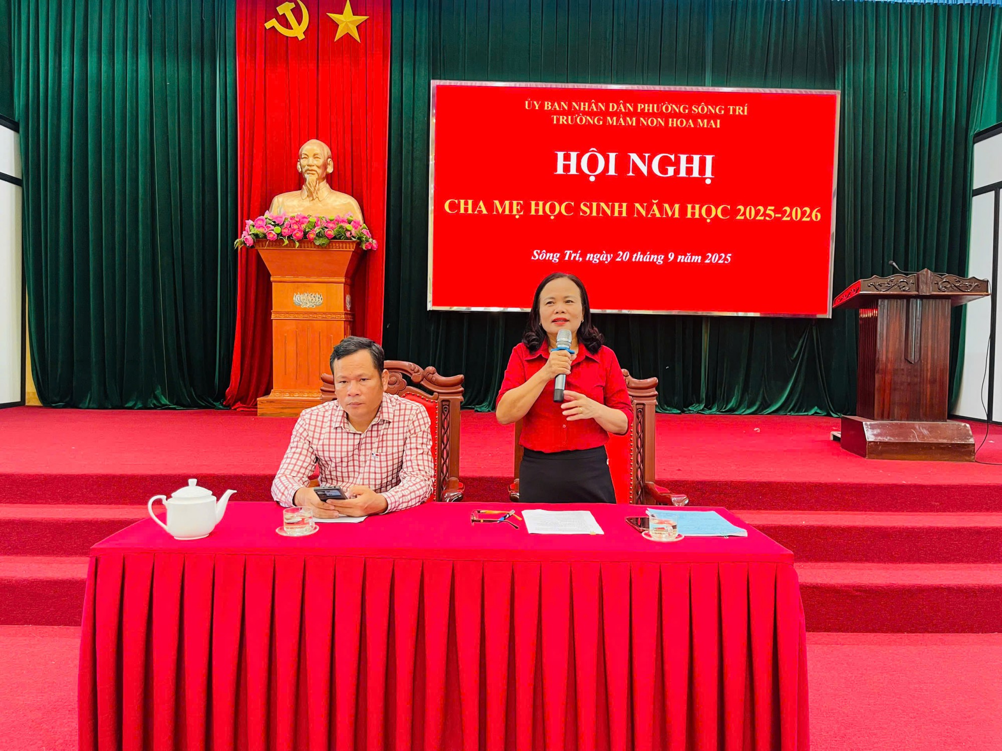 Trường Mầm non Hoa Mai tổ chức họp phụ huynh đầu năm học 2025 – 2026